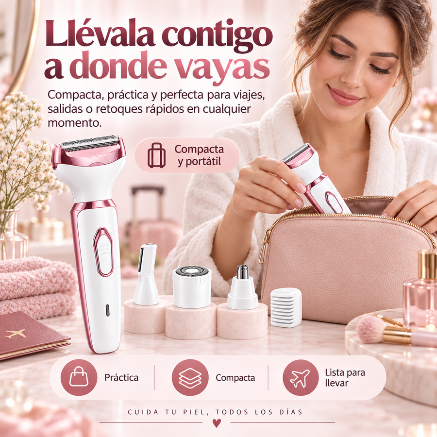 DEPILADORA RECARGABLE 4 EN 1